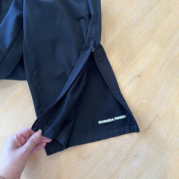 Under Armour Pants Mens Black Windbreaker Track Shell Embroidered Sz XL - Picture 9 of 11